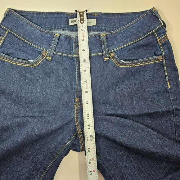Levi's Denim Capri Jeans Women's Size 10 Stretch Dark Wash Button Pocket 28x19" - Picture 9 of 10